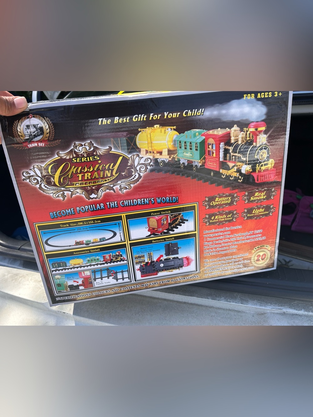 Prextex Classical Series 20-Piece Train Set